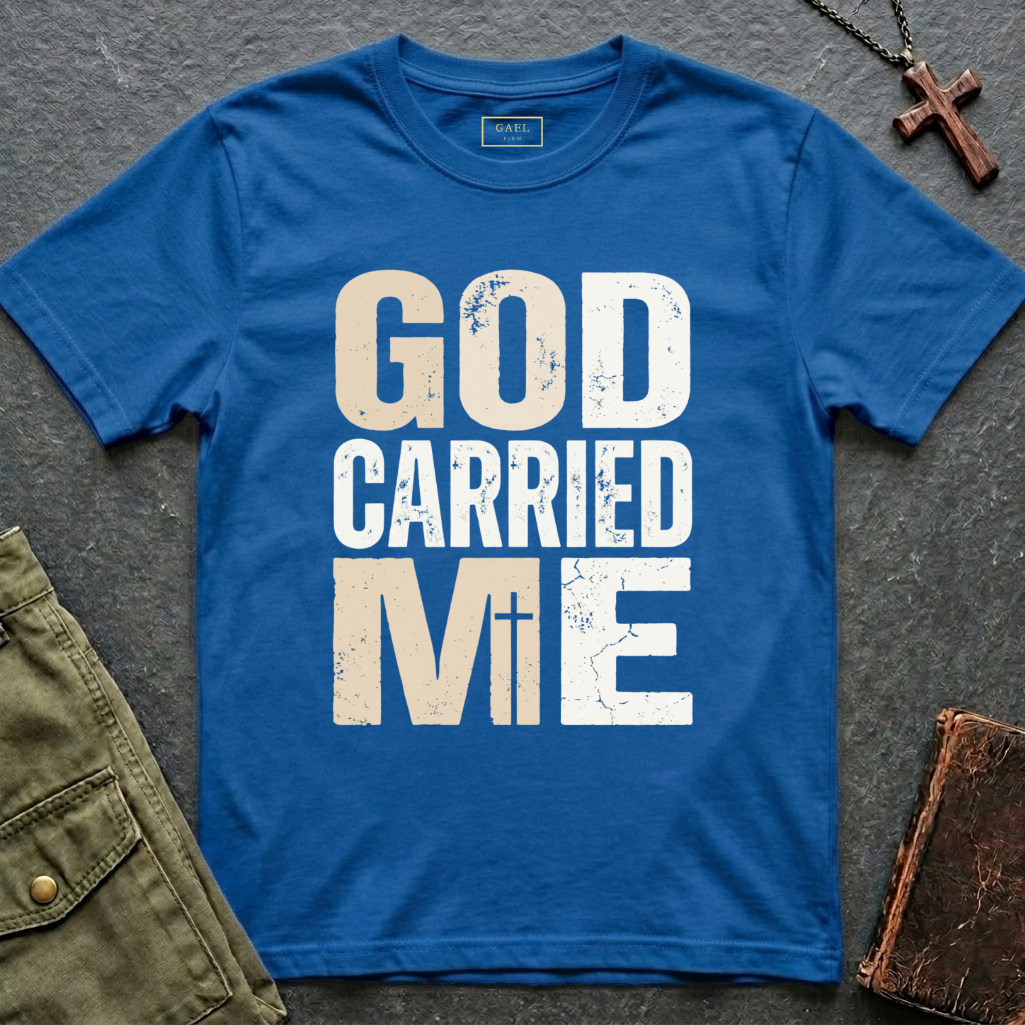GOD CARRIED ME T-shirt