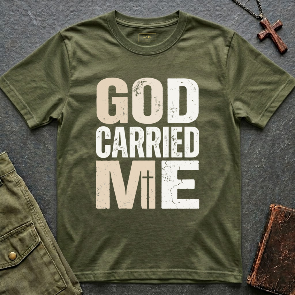 GOD CARRIED ME T-shirt