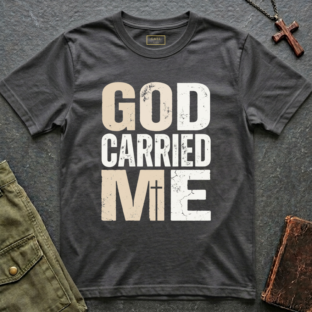 GOD CARRIED ME T-shirt