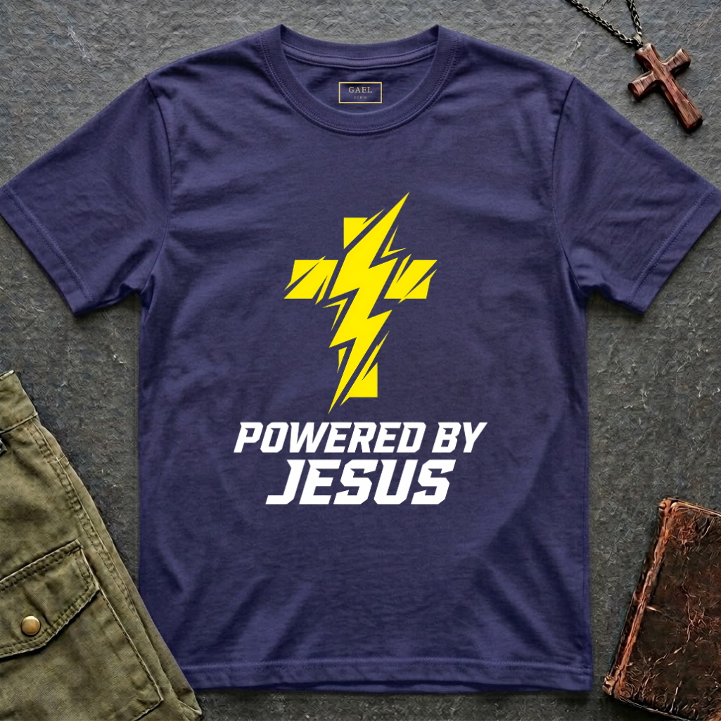 POWERED BY JESUS T-shirt
