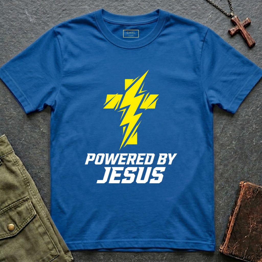 POWERED BY JESUS T-shirt