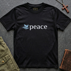 Peace text T-shirt