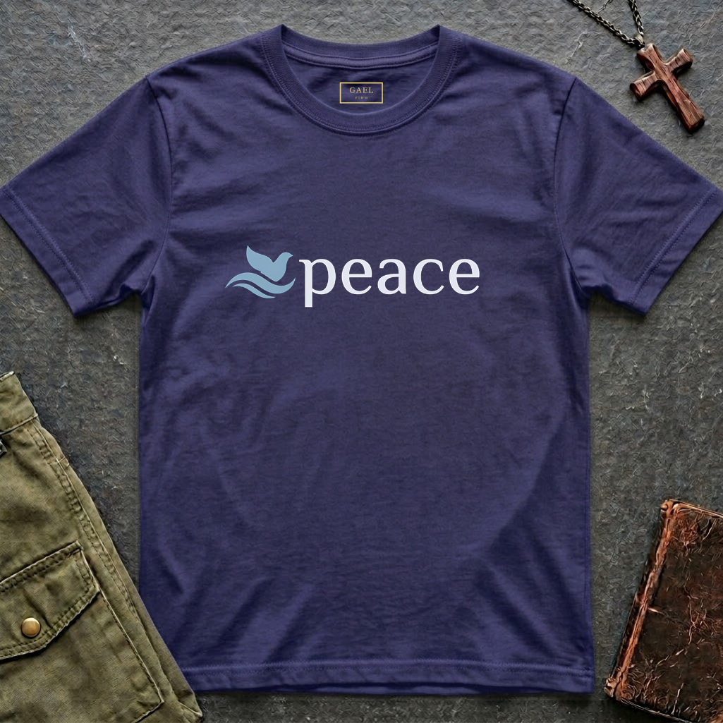 Peace text T-shirt