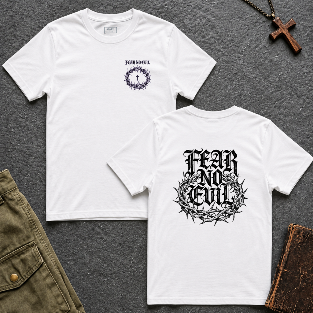 FEAR NO EVIL BACKPRINT T-shirt