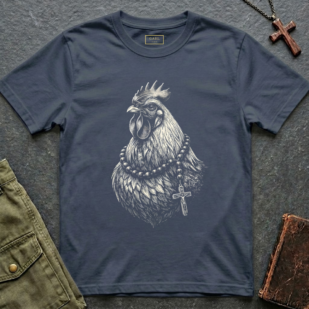 Faith rooster Rosary Graphic T-shirt