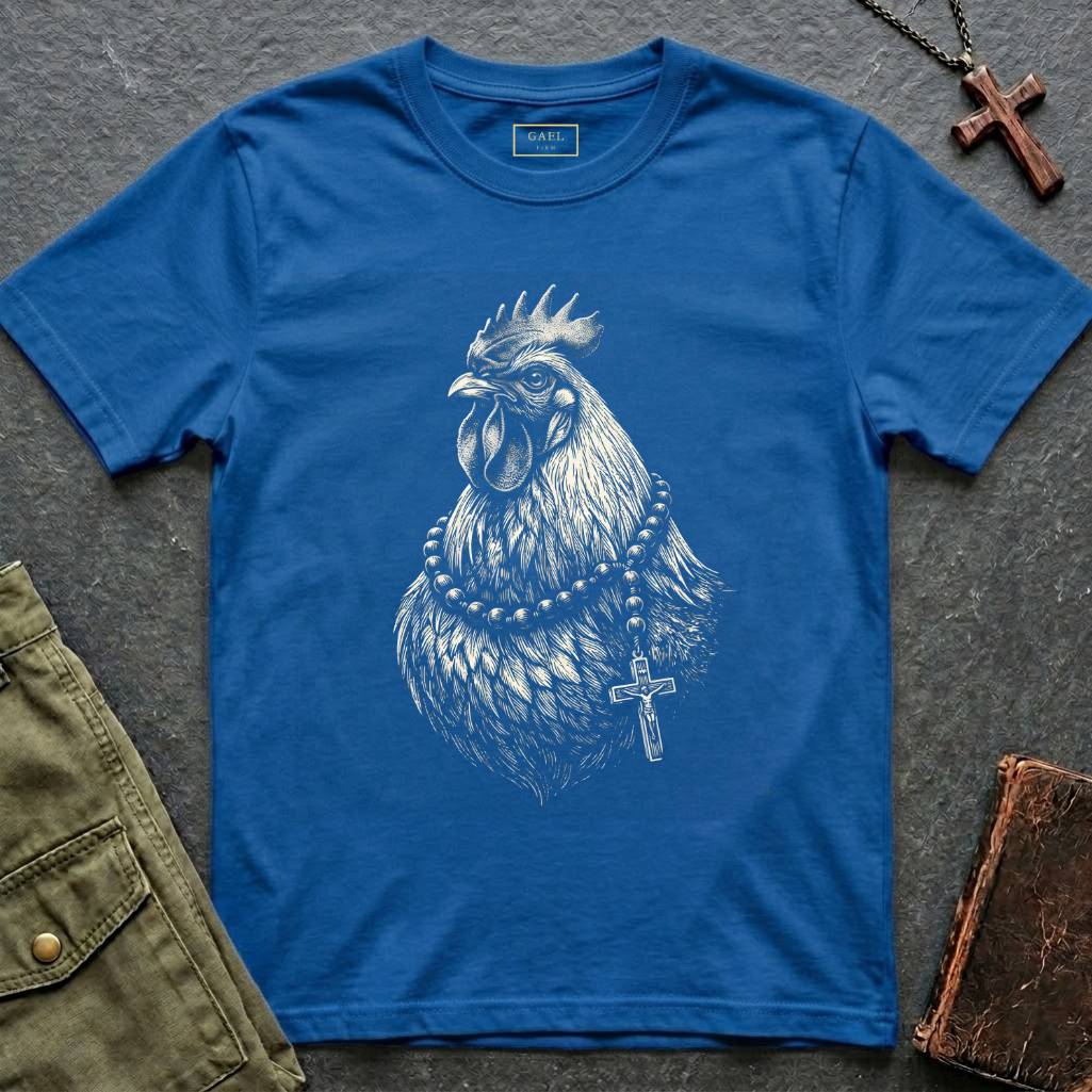 Faith rooster Rosary Graphic T-shirt