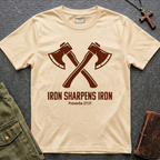 IRON SHARPENS IRON - Proverbs 27:17 T-shirt