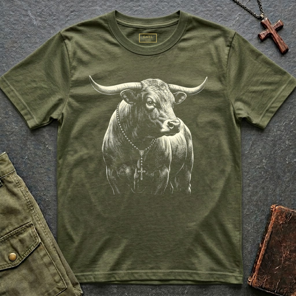 Sacred Bull Rosary T-shirt