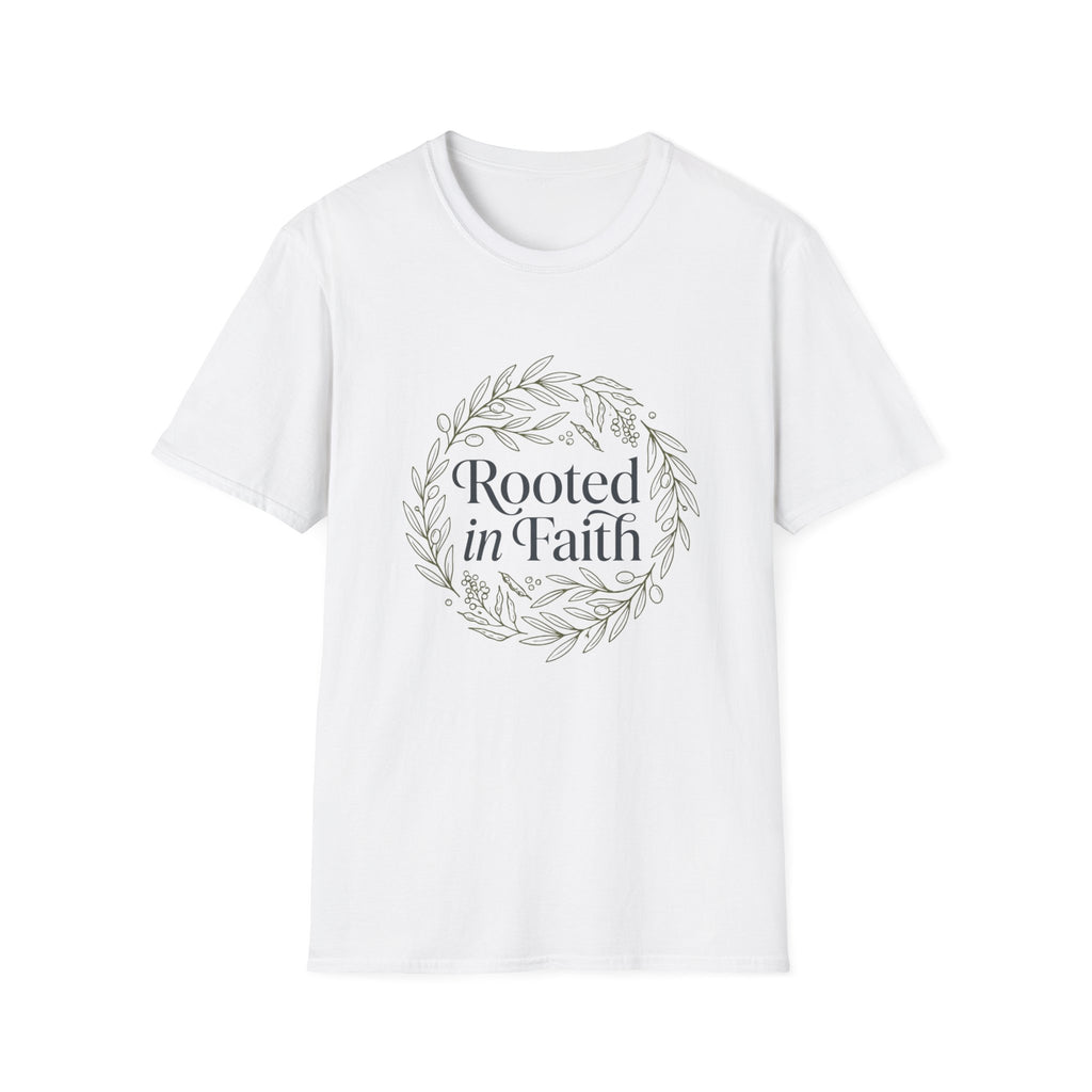 Rooted in faith - Circle design T-shirt