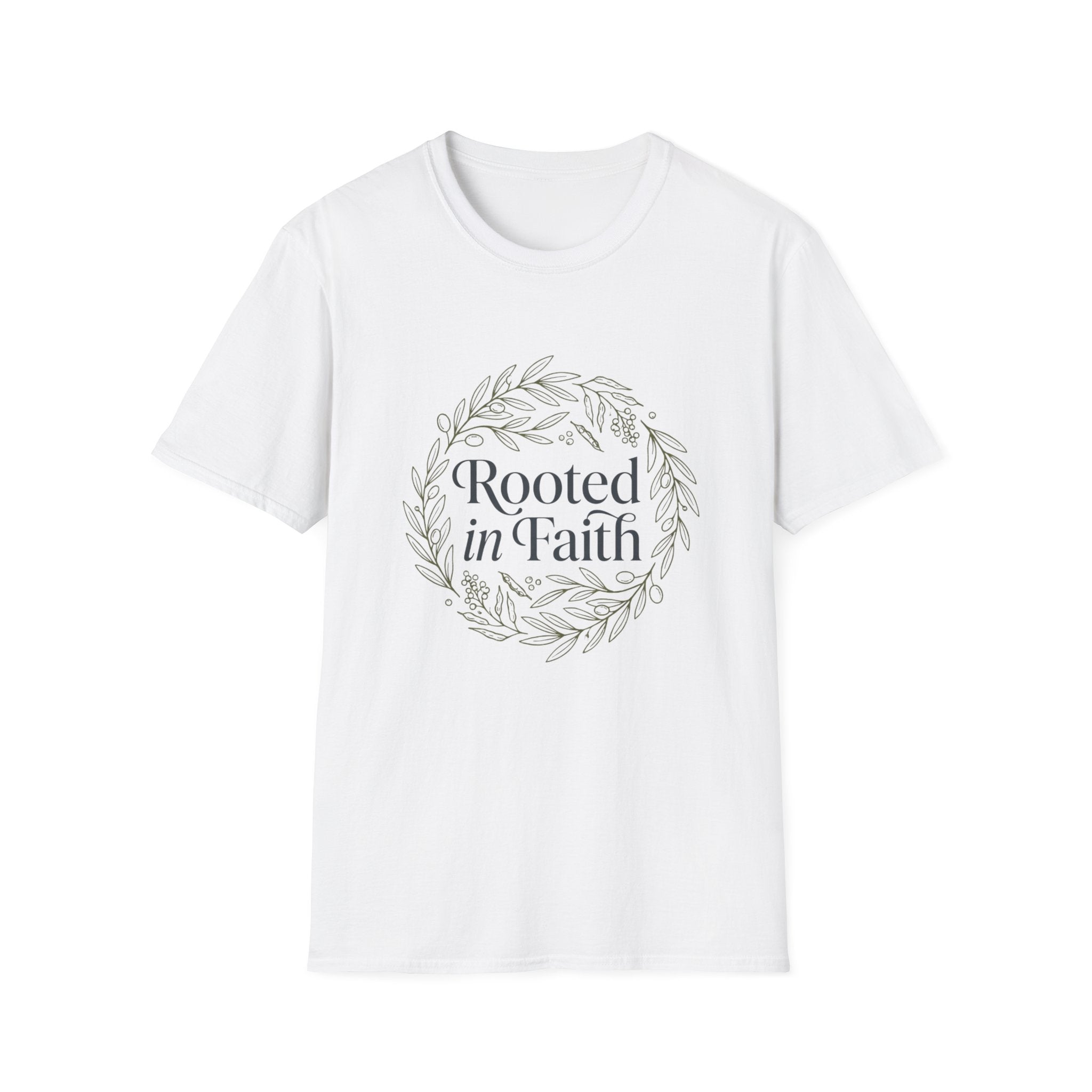 Rooted in faith - Circle design T-shirt