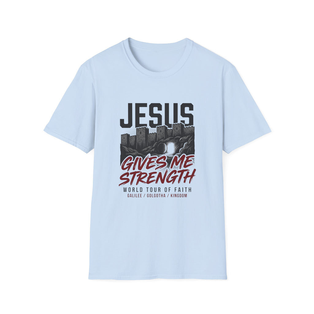 Jesus gives me strength - World tour of faith T-shirt