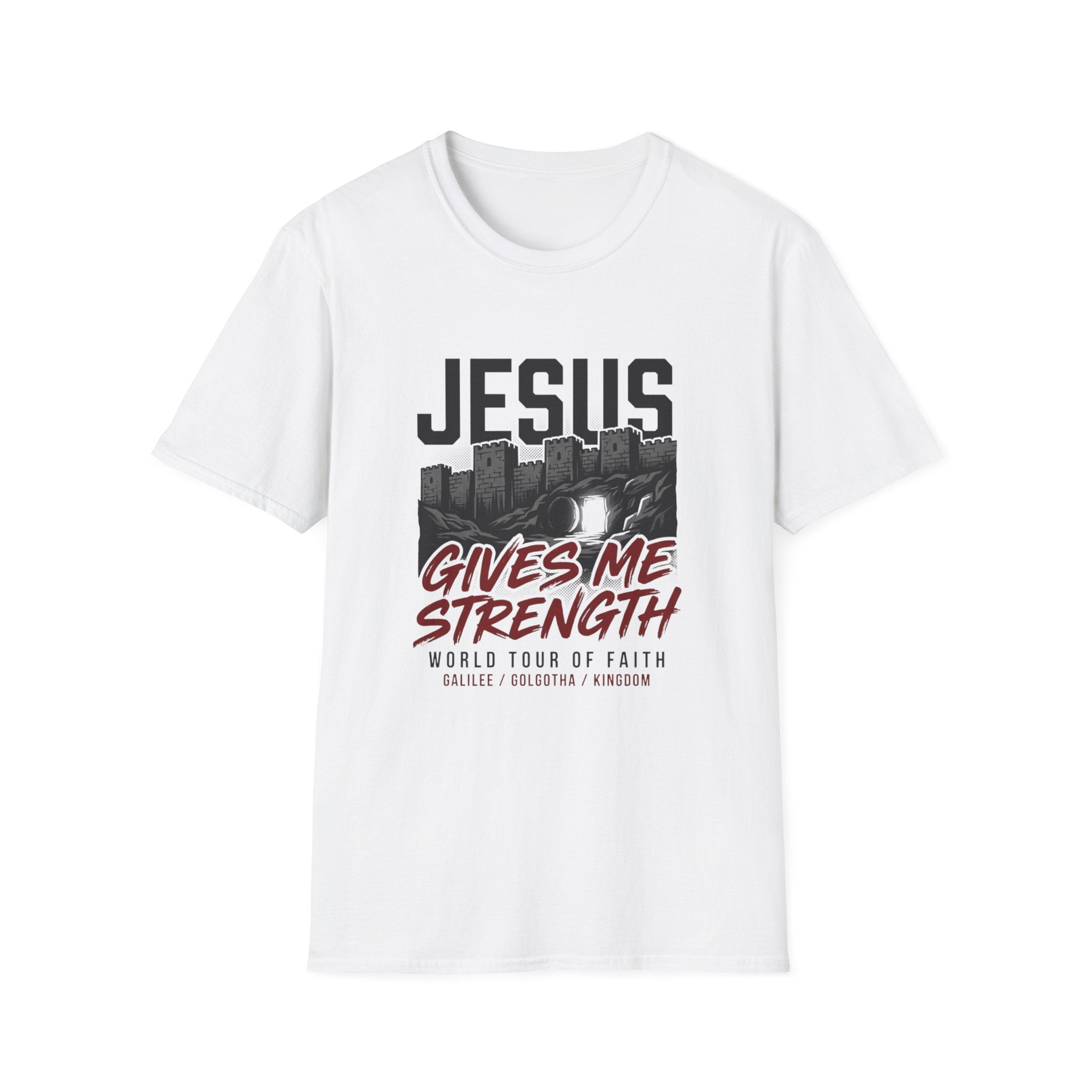 Jesus gives me strength - World tour of faith T-shirt