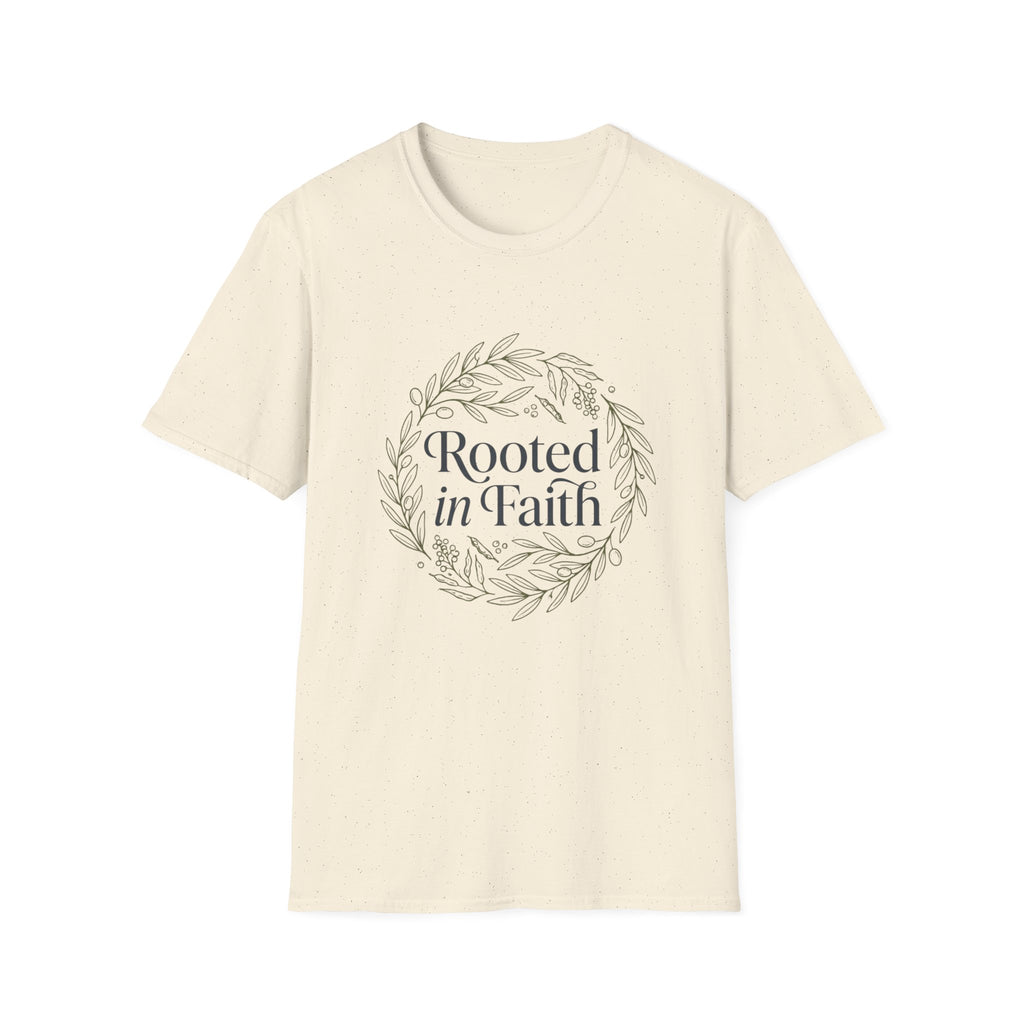 Rooted in faith - Circle design T-shirt