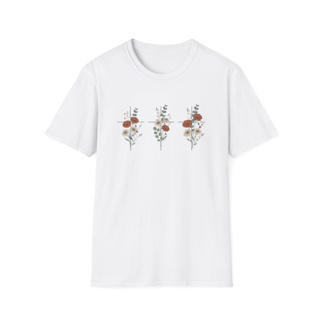 Three crosses - roses T-shirt