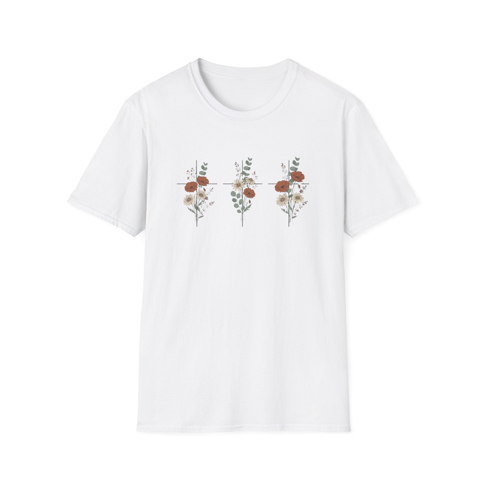 Three crosses - roses T-shirt