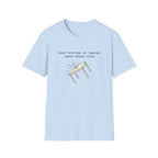 Stop sitting at tables Jesus would flip T-shirt