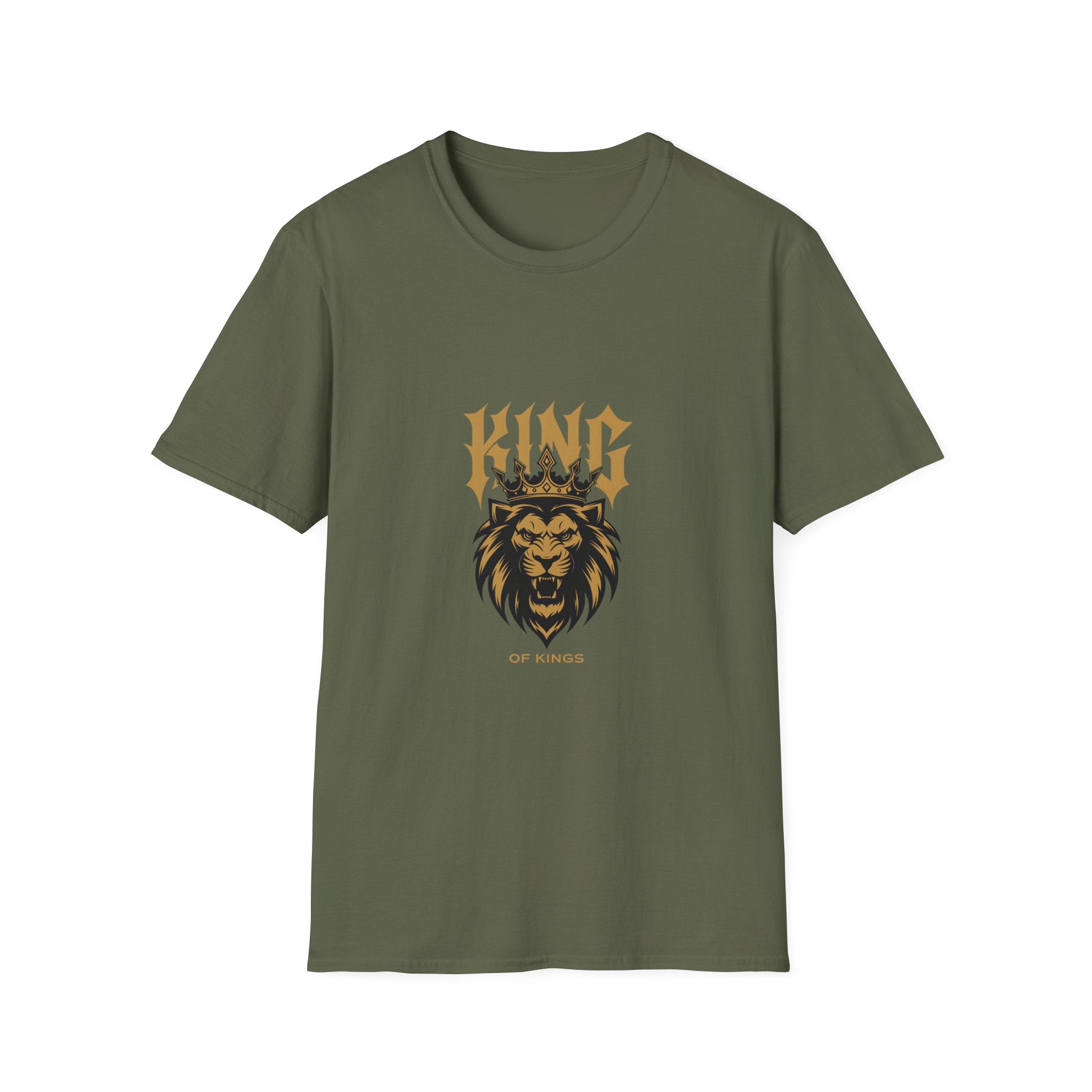 King of kings - golden lion design T-shirt