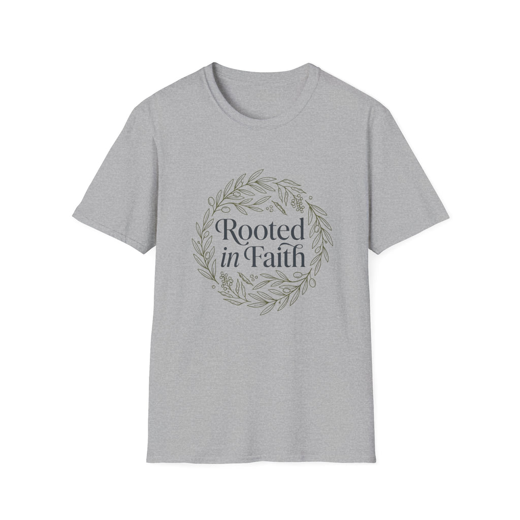 Rooted in faith - Circle design T-shirt