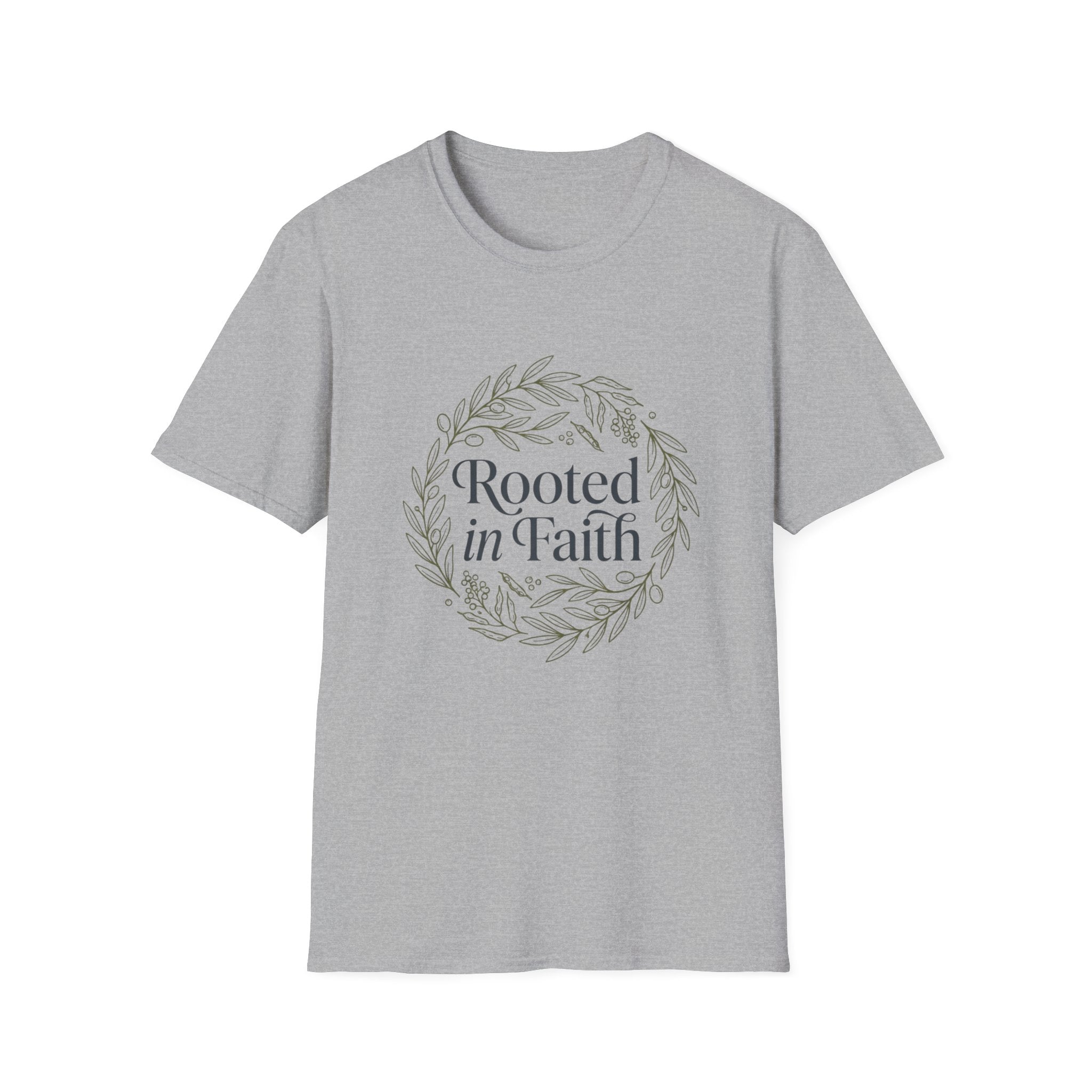Rooted in faith - Circle design T-shirt