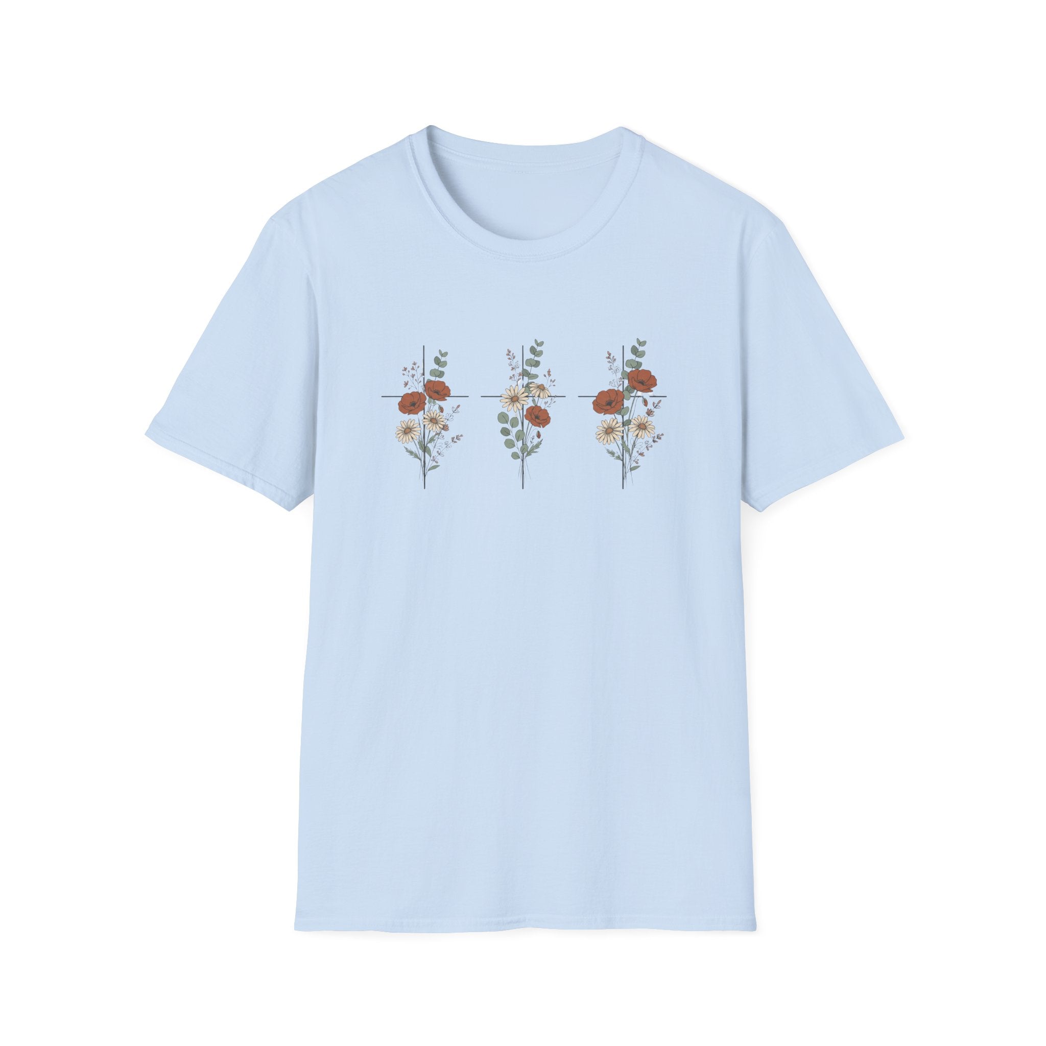 Three crosses - roses T-shirt