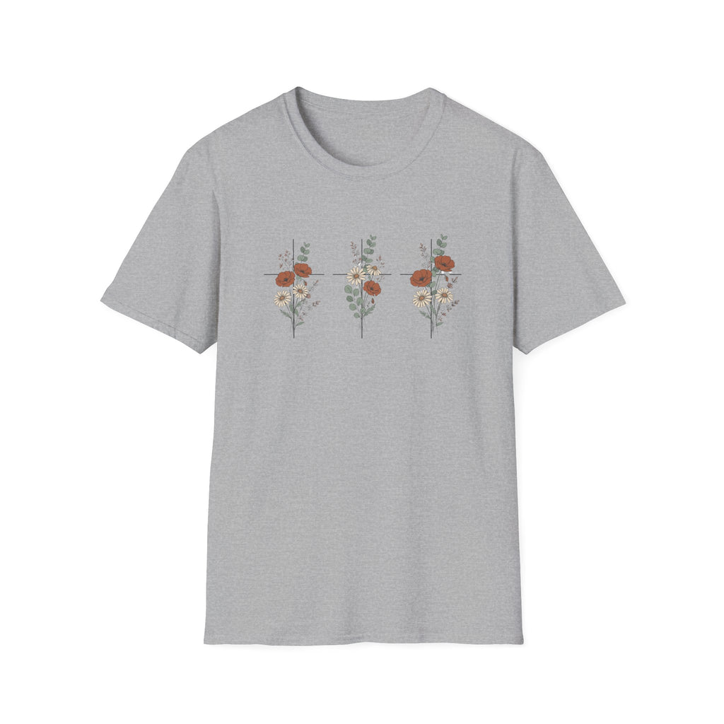 Three crosses - roses T-shirt