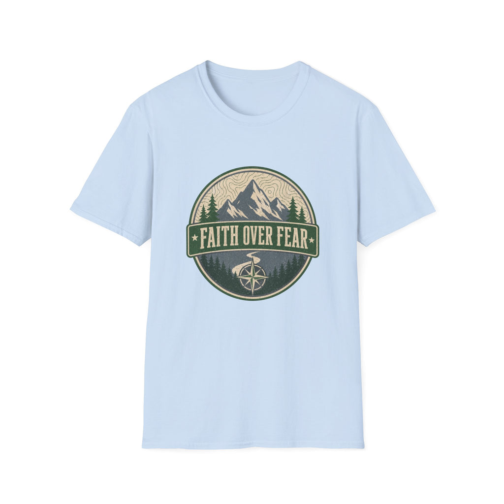 Faith over fear - mountains design T-shirt