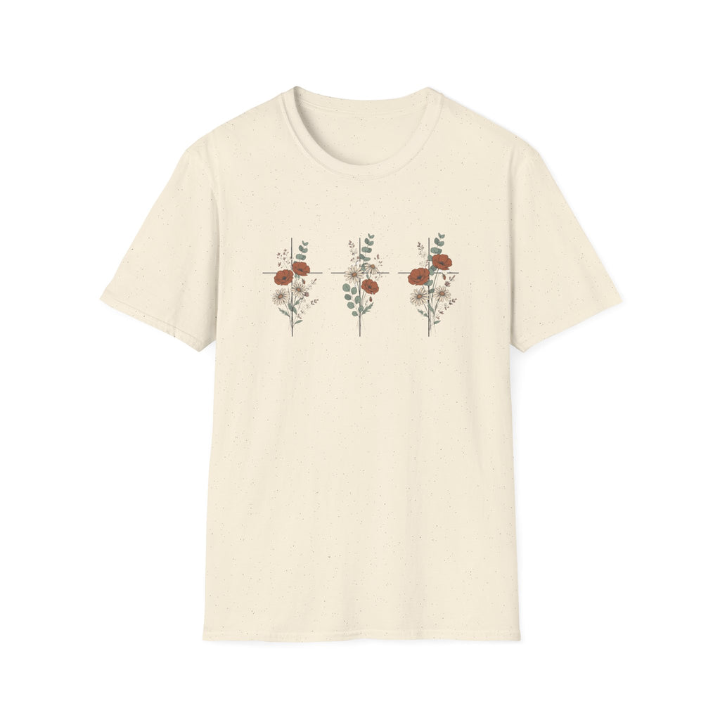 Three crosses - roses T-shirt