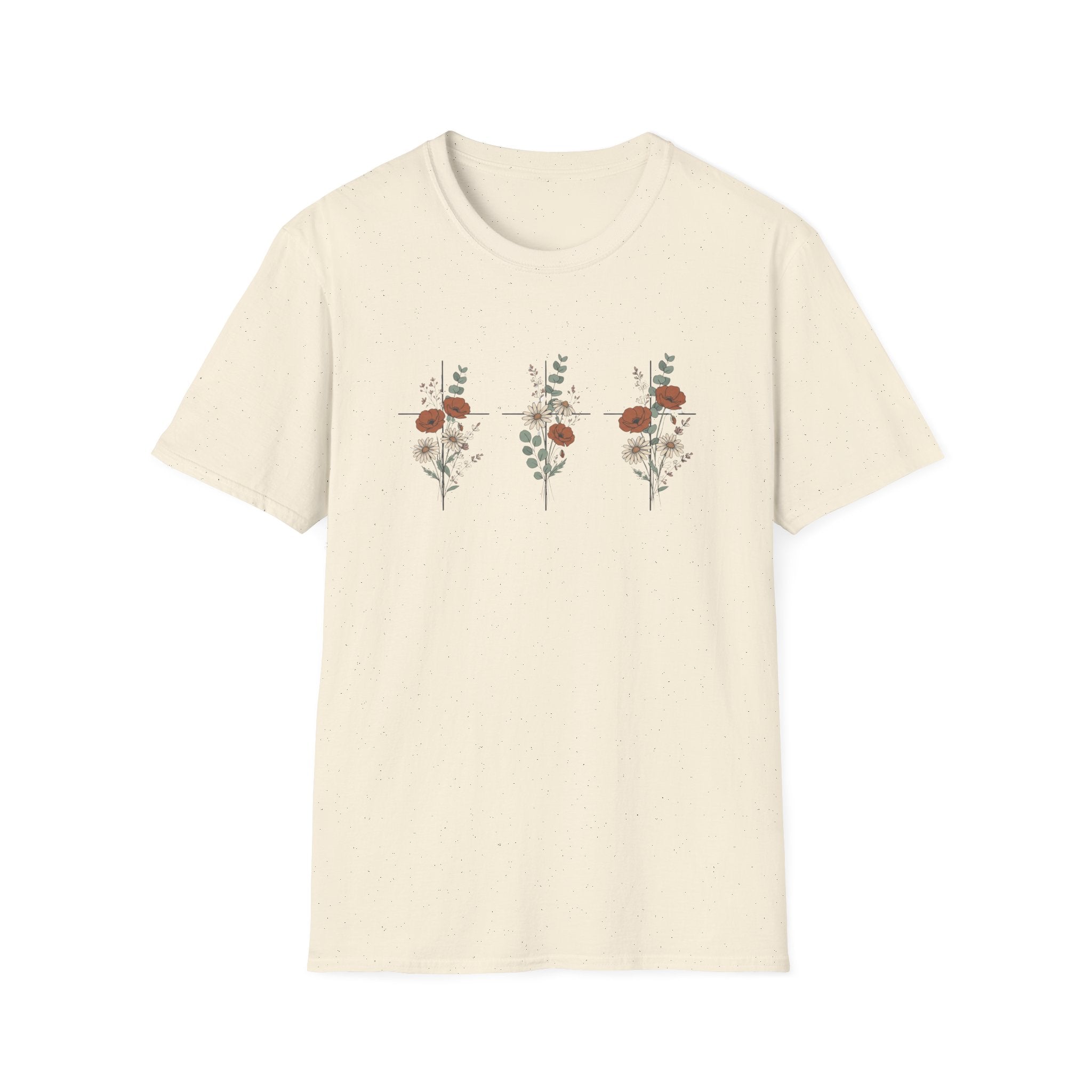 Three crosses - roses T-shirt