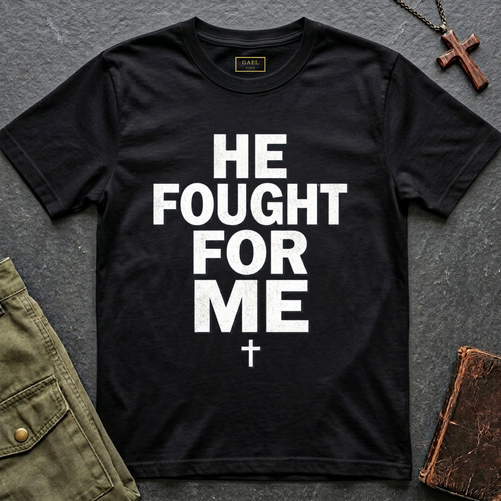 HE FOUGHT FOR ME T-shirt